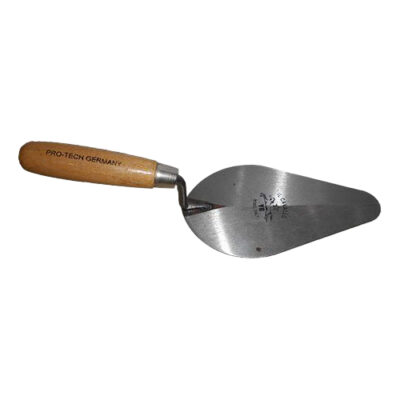 Trowel with a wooden handle on a transparent background