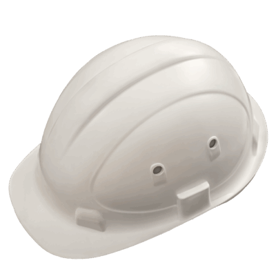 White Industrial Helmet