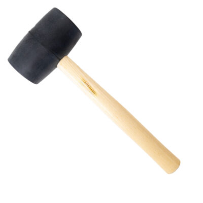 Wood handle mallet with a top head